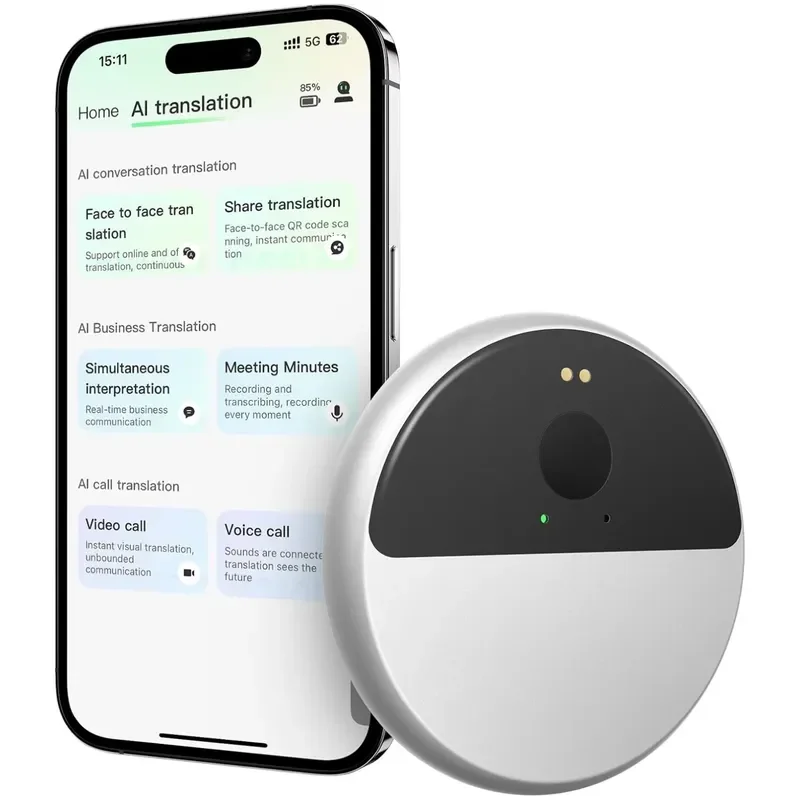 for InnAIO AI Translator T9 Smart Voice Translation Device Real Time Two Way Language Interpreter Offline Online Travel