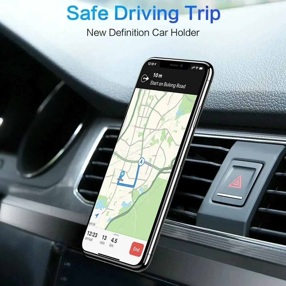 Magnetic Car Phone Holder Stand Air Vent Clip Magnet Car Mount GPS Smart Phone Mobile Support In Car Bracket for IPhone Samsung