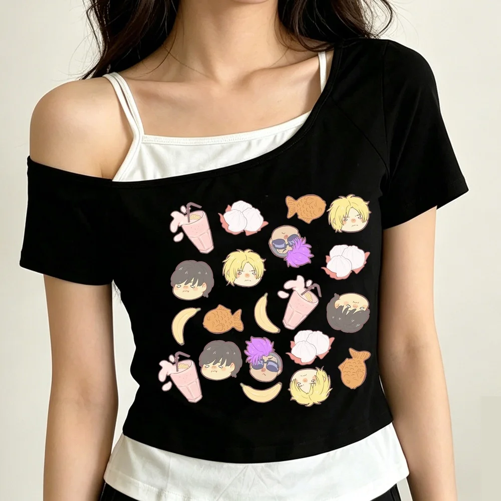 Banana Fish cropped top female grunge kawaii gyaru scene  shirt grunge anime gyaru kawaii manga