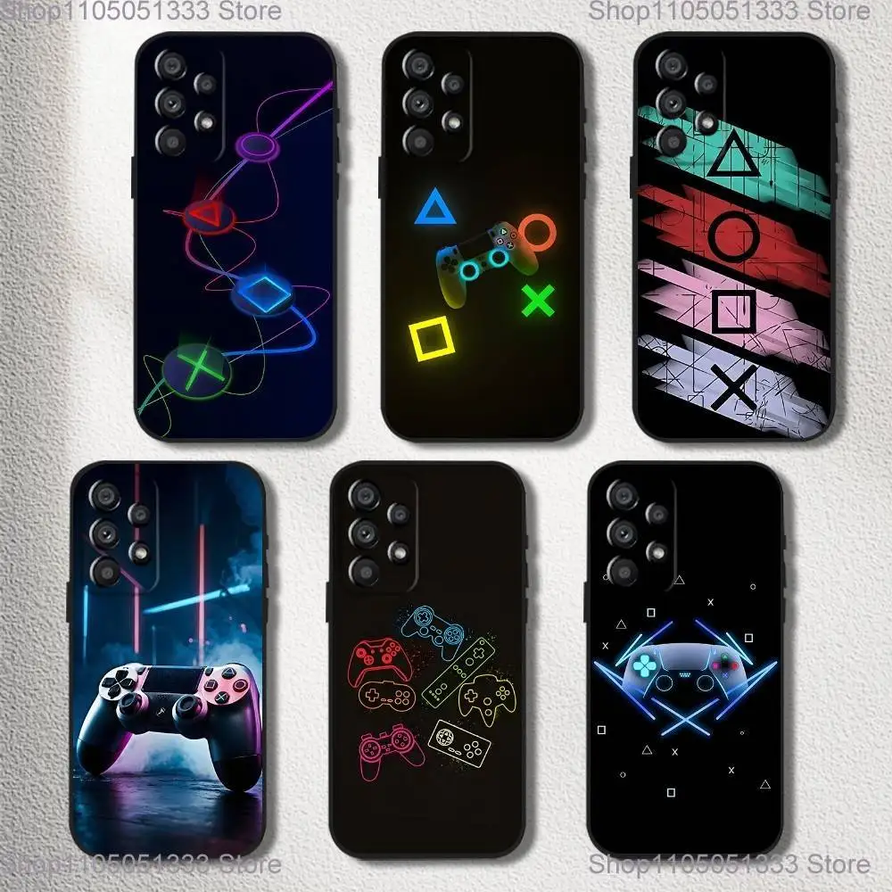 

Game Console Gamepad Gamer Play Phone Case For Samsung Galaxy A20,A21s,A22,A31,A32,A52,A53,A72,73,A80 Soft Black Cover