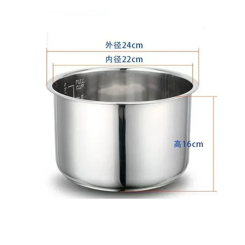 2-6L Rice Cooker Kitchen Food Cooker Lids Rice Cooker Non-stick Inner Cooking Pot Liner Container Replacement  Stove Cover