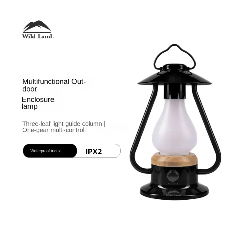 XK Outdoor Camping Hand-Carrying Multifunctional Charging Camping Site Retro Atmosphere Barn Lantern