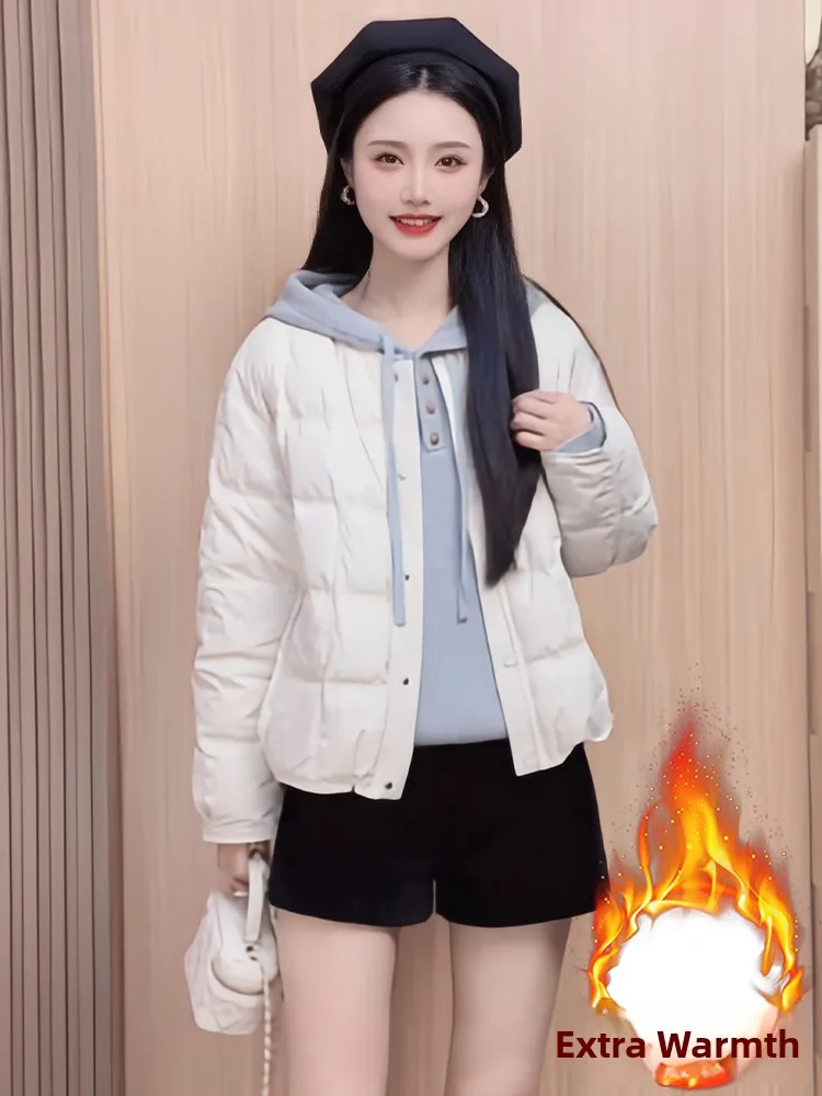 Giacca Imbottita Invernale da Donna in Cotone Foderato, Design Trendy Europeo