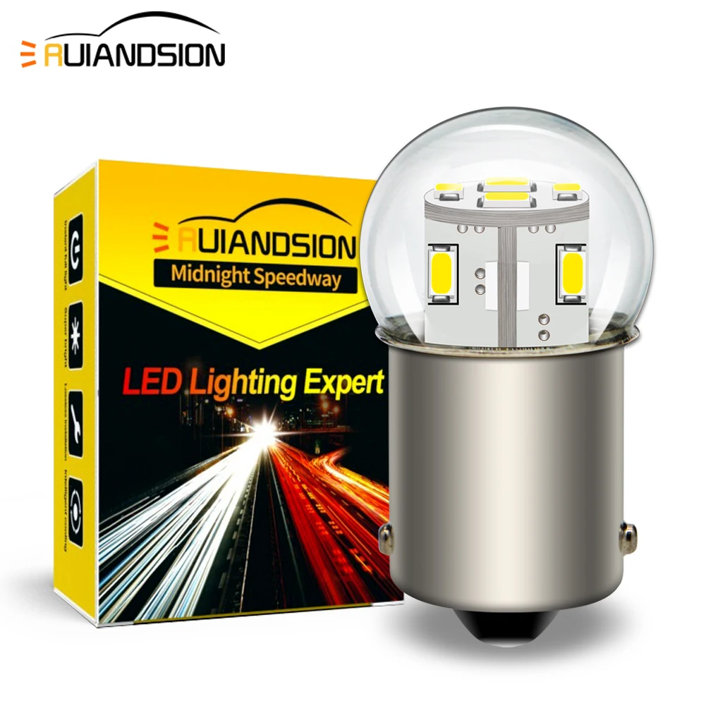 

Ruiandsion 1156 BA15S P21W LED 12V White Bulb Auxiliary Light For RV Caravan Interior Illumination Side Marker Lights Auto Lamp