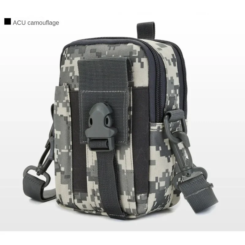

Outdoor Tactical Waist Bag, Mobile Phone Bag, Small Hanging Bag, Leather Belt, Accessory, 4.5"