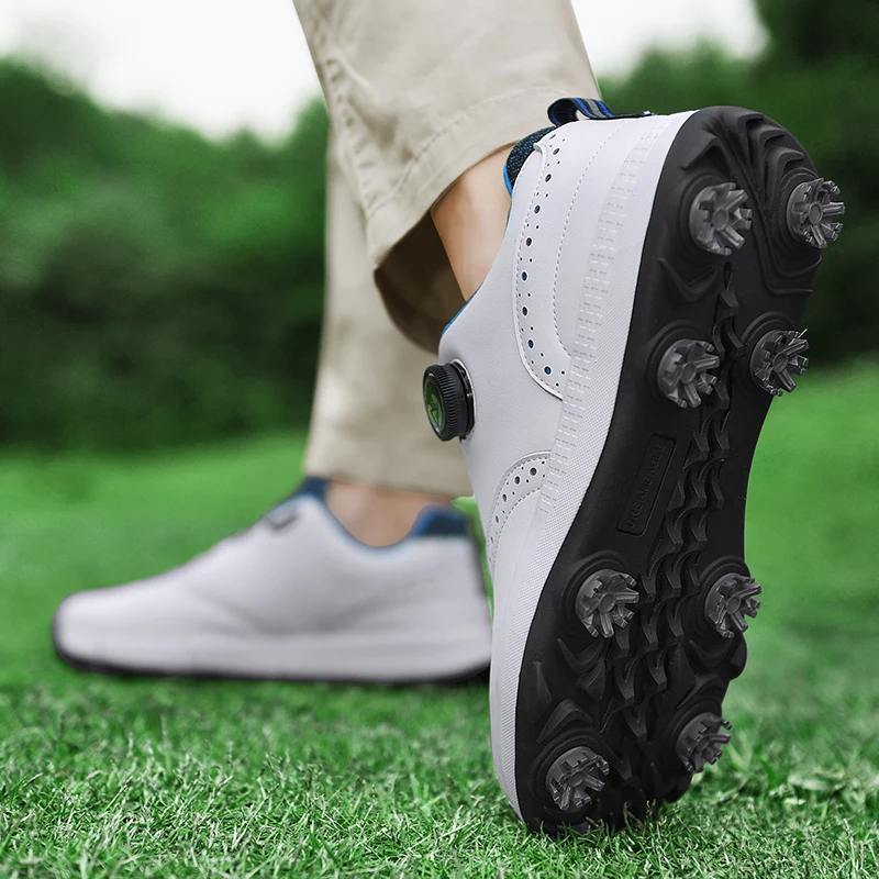 Professional Men Golf Shoes Waterproof Spikes Golfer Sneakers Breathable Big Size Outdoor Golfing Training Gym Leisure Footwear