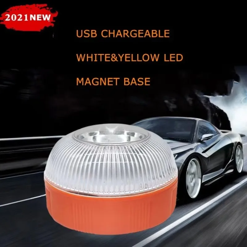 Spain V16 traffic road safety flash strobe signal light magnetic emergency fault light Led yellow car warning light