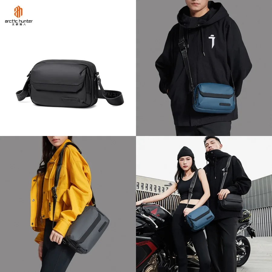 

【New style】Arctic Hunter fashionable trend water-proof small -body bag outdoor casual sports one-shoulder -body bag men's chest