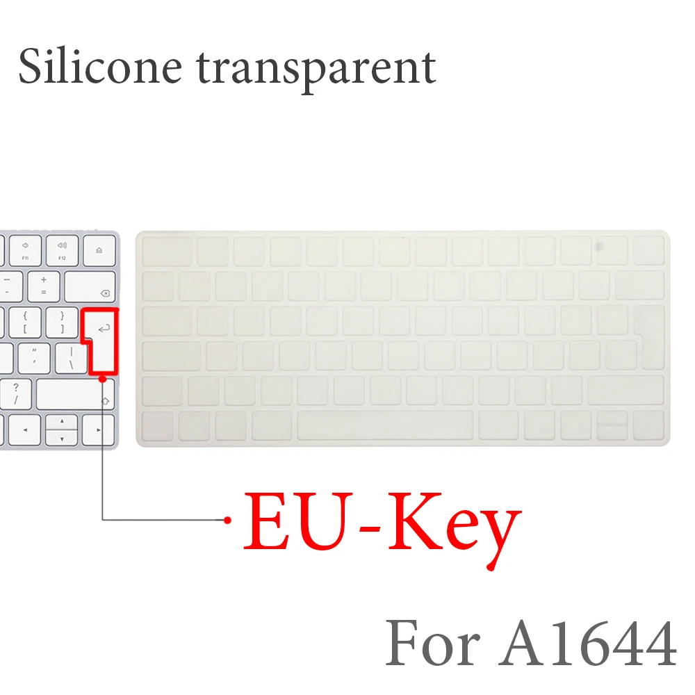 Capa de teclado gradiente mágico arco-íris, pele de silicone, película protetora para Apple Magic Keyboard 2, A1644, versão de teclado dos EUA e da