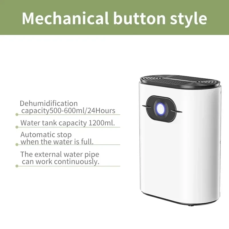 NEW 1.2L Dehumidifier and Air Purifier 2 in 1 For Home For Room For Kitchen, Mute Moisture Absorbers Air Dryer Moisture Proof