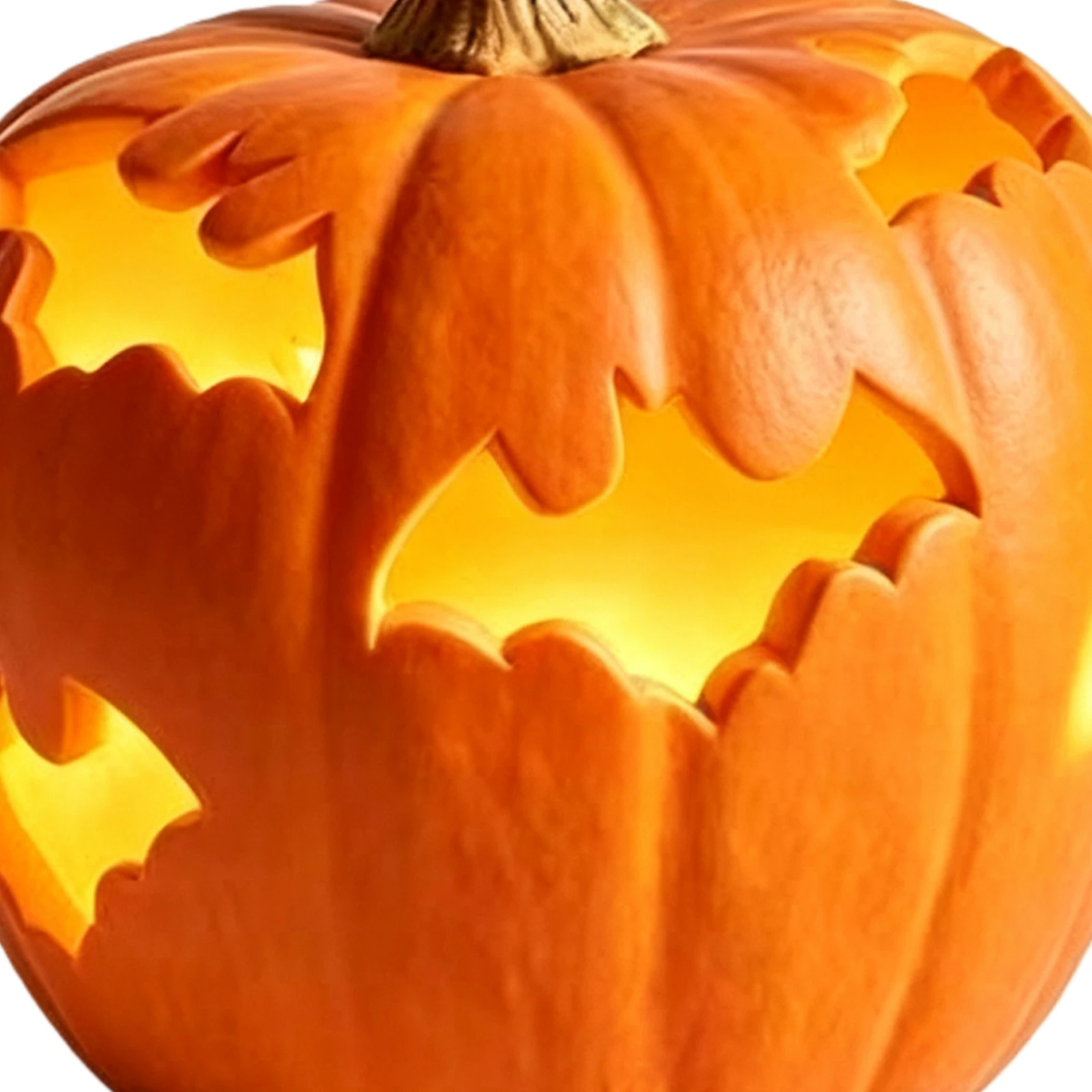 Handmade Bat Cutout Pumpkin Jack O Lantern Ornament Halloween Pumpkins Outdoor Fall Decor Autumn Farmhouse Table Centerpieces