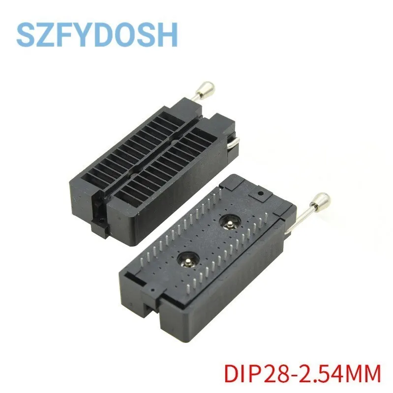  IC locking base single chip microcomputer chip test base wide 24P 28P 32P 40P 48P IC Socket Test Solder Type IC lock seat