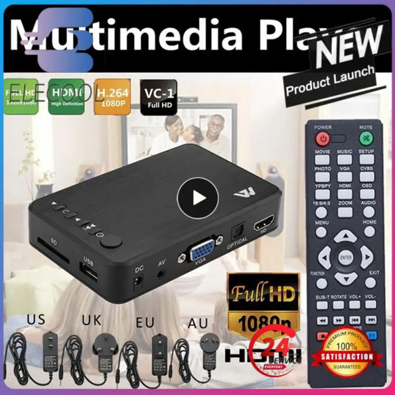 Media Player 1080P USB External Hdd Media Player With VGA SD Support MKV H.264 RMVB WMV Media Player for car HDDK6