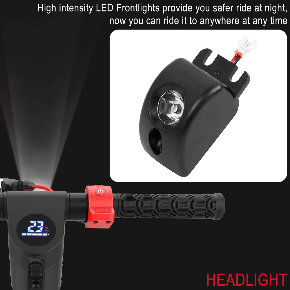 Headlight Front for HX X7 Electric Scooter Lamp Element Decoration Lighting Lightweight KickScooter Folding LED Light Parts