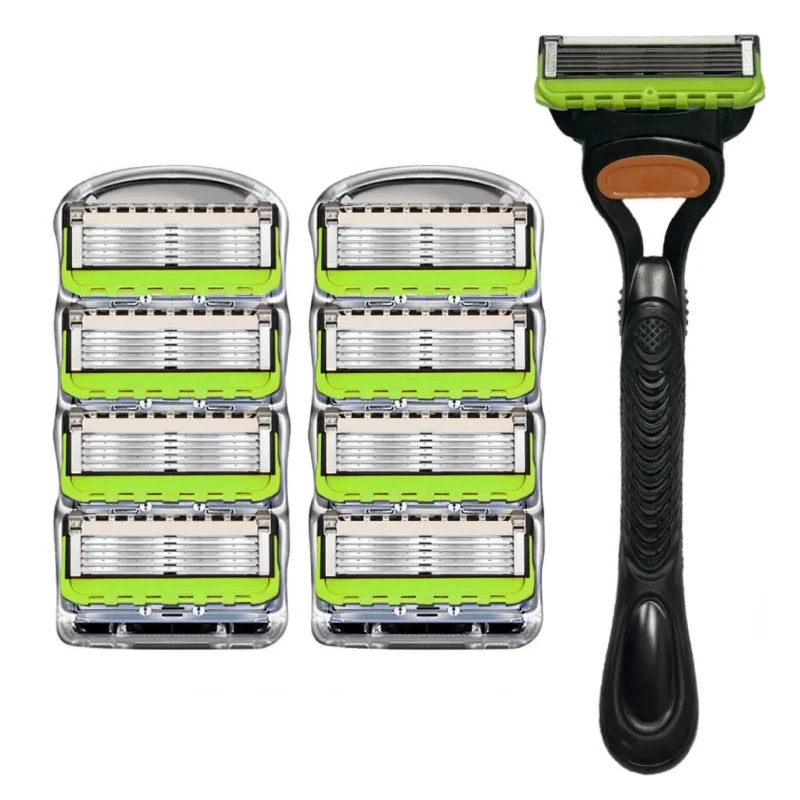 ماكينة حلاقة أصلية جديدة مكونة من 5 طبقات ماكينة حلاقة يدوية للرجال ماكينة إزالة شعر الوجه ماكينة حلاقة آمنة #6