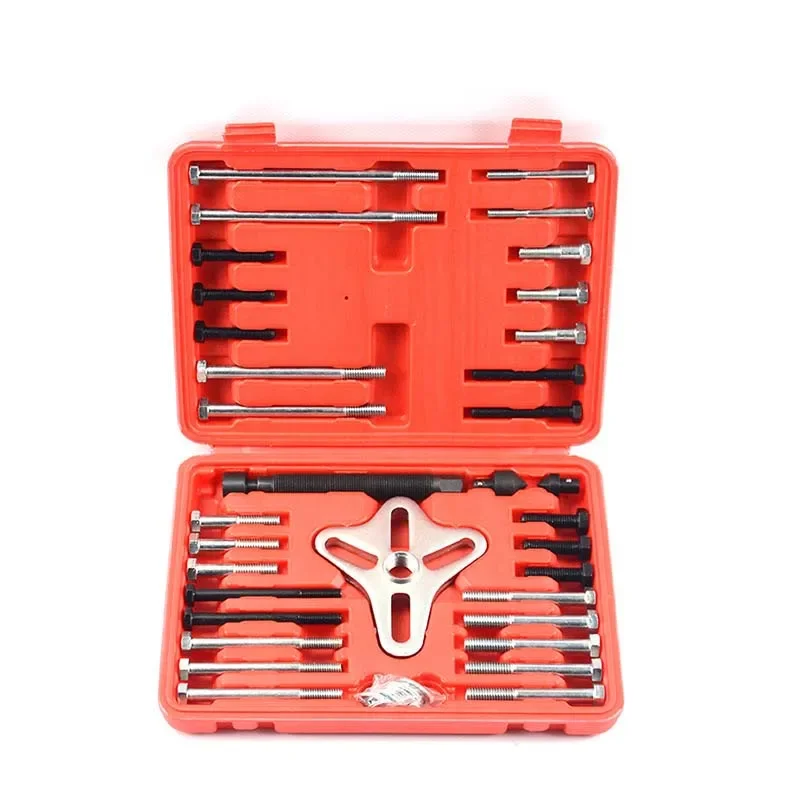 46PCS Steering Wheel Puller Disassembly Tools Kit Balancer Pulley Gear Removal Puller Set Auto Car Repair Special Tool