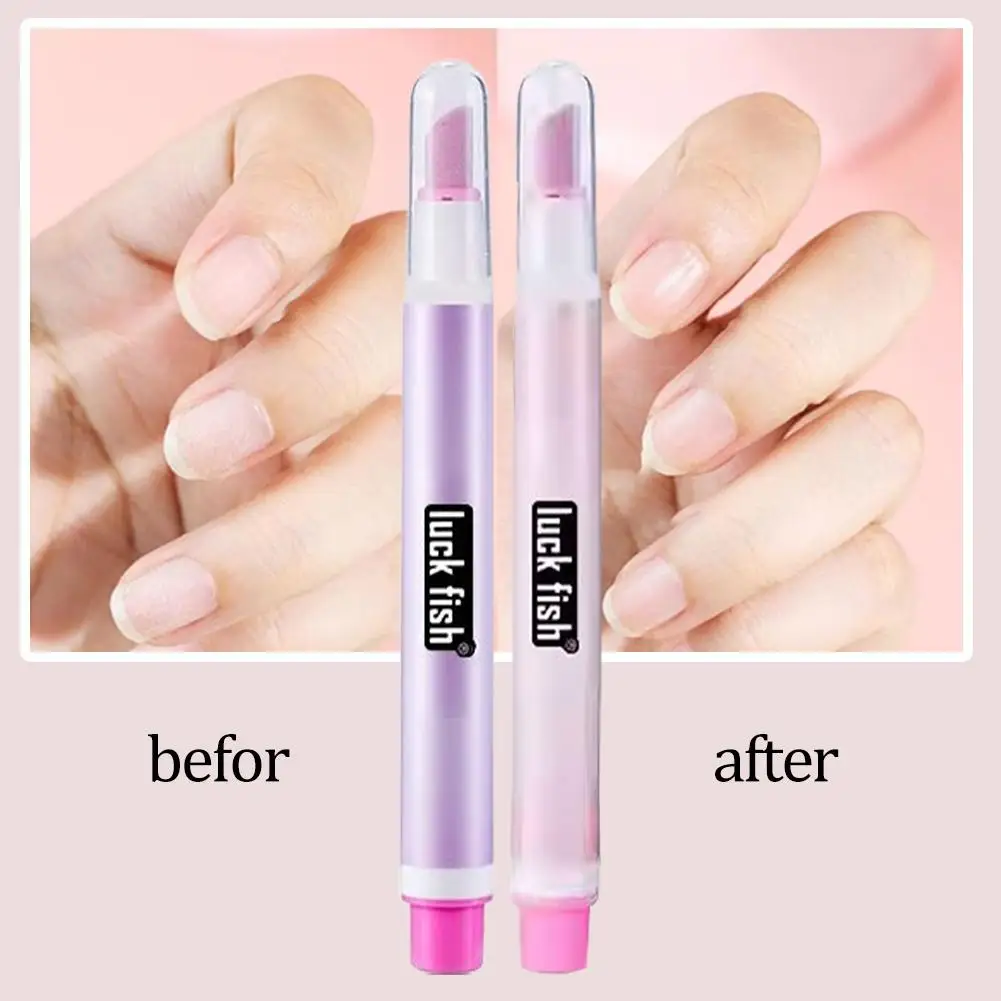 Pluma de aceite de esencia para moler uñas, repara las cutículas de las uñas, hidrata, elimina la piel muerta, esmalte de uñas, 2 olores, pluma de aceite nutritiva para uñas