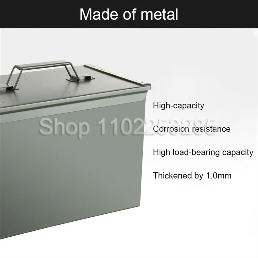 Metal Multifunction Toolbox Valuables Storage Box Portable Hardware Accessories Box