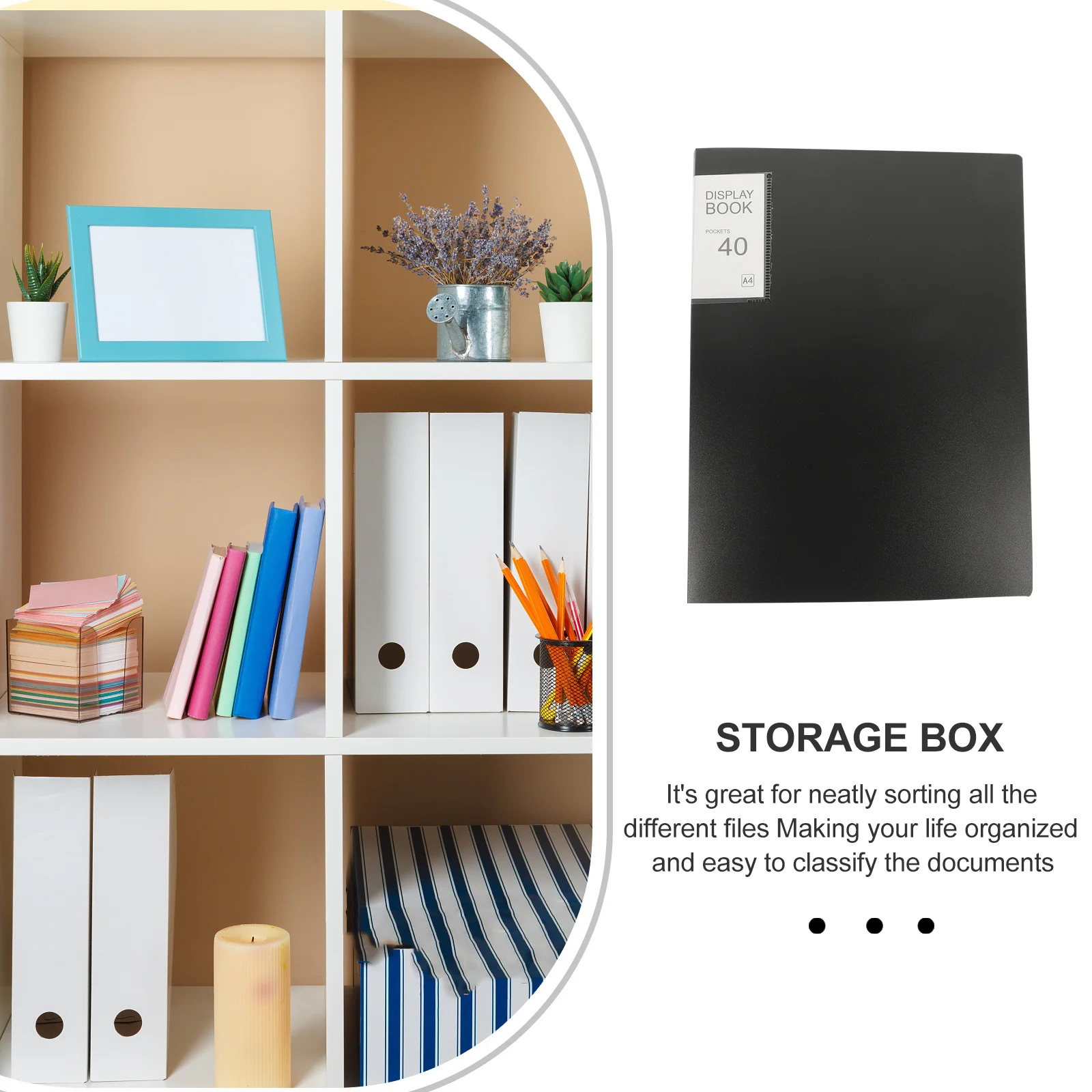 1 Simple Binder Organizer Large Capacity Plastic Folder Pouch for Neat Document Classification and Storage