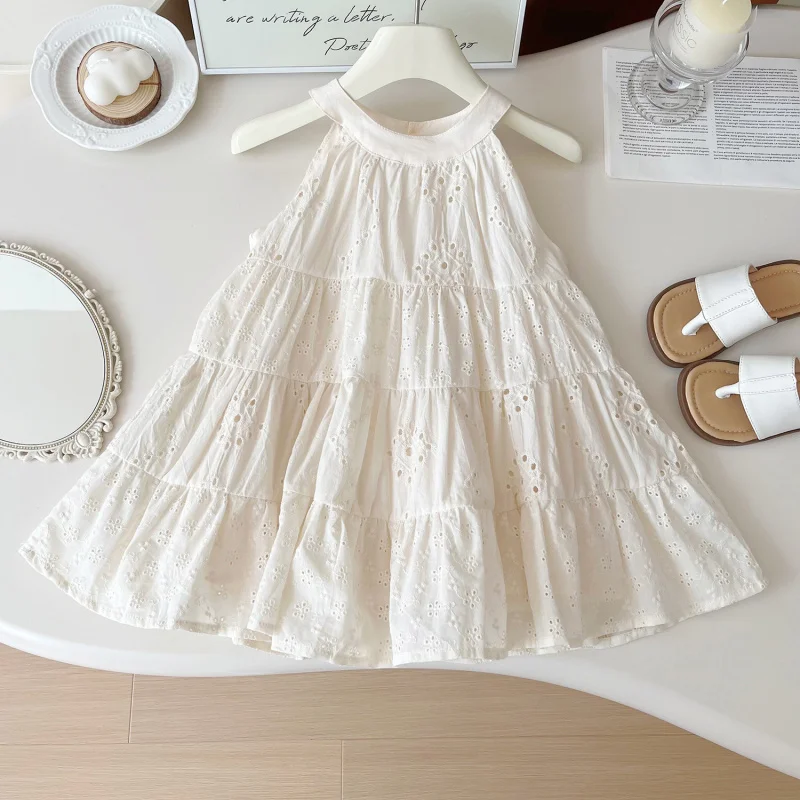 

Girls' summer new style stylish sleeveless dress, fashionable children's dress, baby summer princess dress