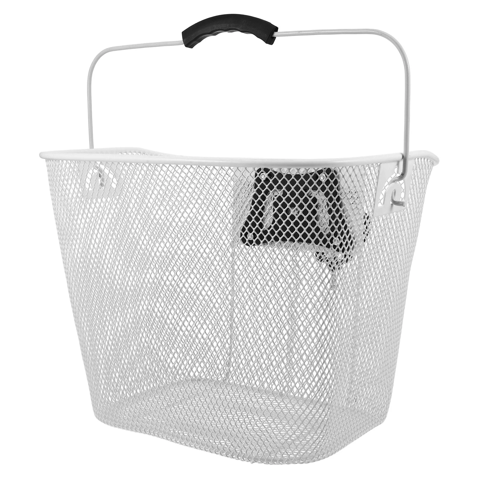 1 set 1 Set Large Capacity Quick Release Iron Mesh Bicycle Basket For Front Or Rear Rack Mount Ebike Bike Storage, Adult Cycling