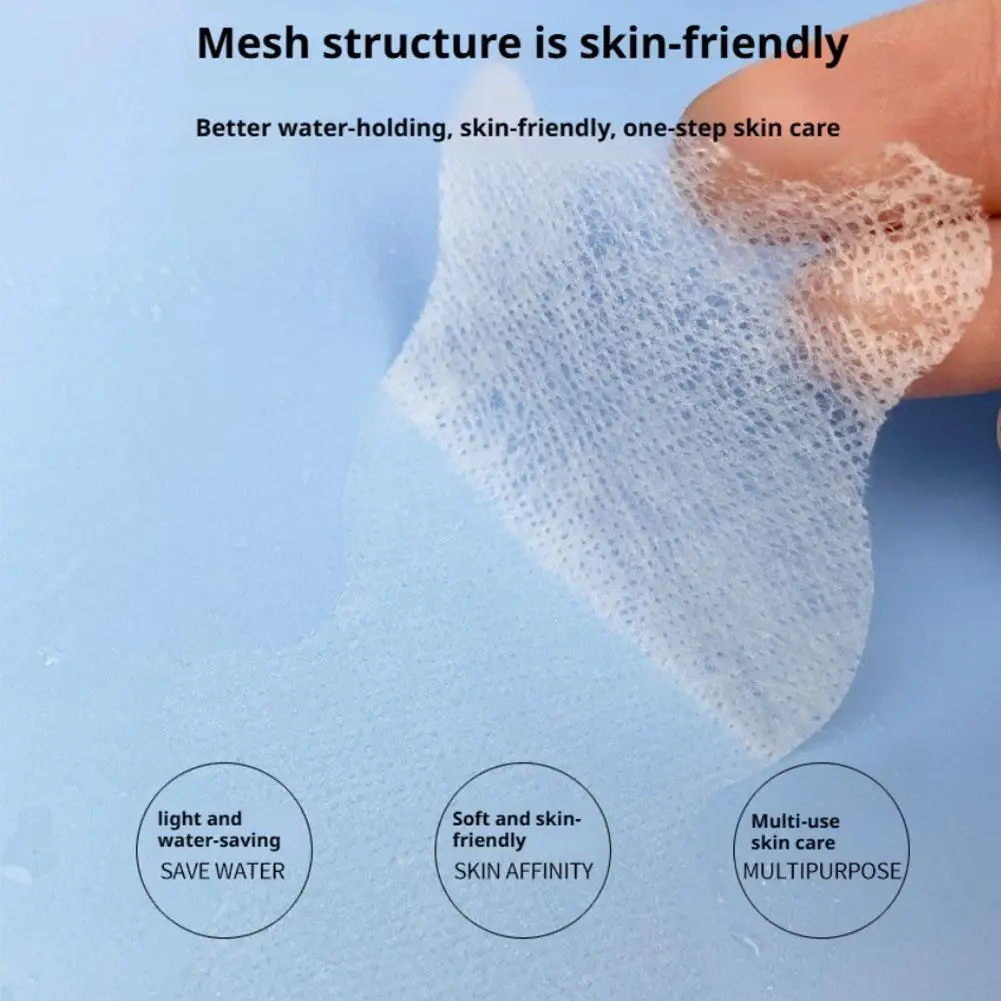 1 ถุงผ้าฝ้ายอเนกประสงค์ผ้าฝ้ายเปียกพิเศษยืดบางแต่งหน้าผ้าฝ้ายโทนเนอร์มาส์กหน้ากระดาษนุ่ม