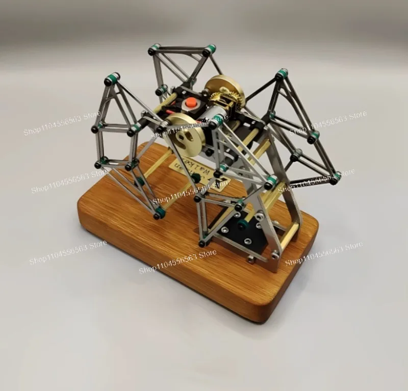 Gear-Driven Quadruped Walking Robot Model Kit, Lifelike Strandbeest Mechanical Toy for Adults Collection Gift