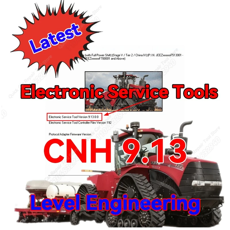 لبرامج أدوات الخدمة الإلكترونية CNH (المستوى الهندسي ENSE 9.13 Up1) + المنشط + الإجراءات التشخيصية Unexpire