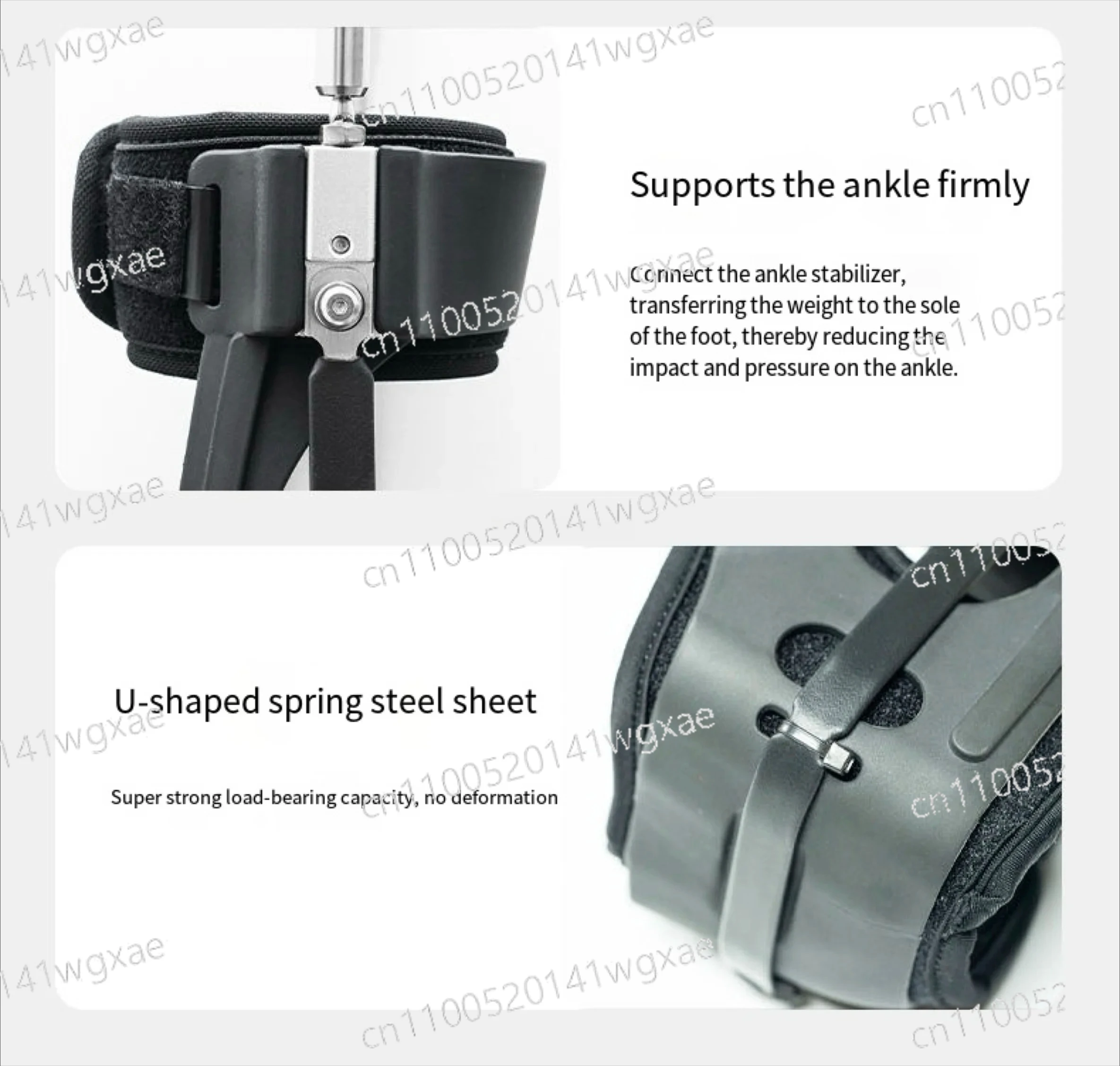 Wear Resistant Composite Material Bracket Breathable Shockproof Knee Wrap for