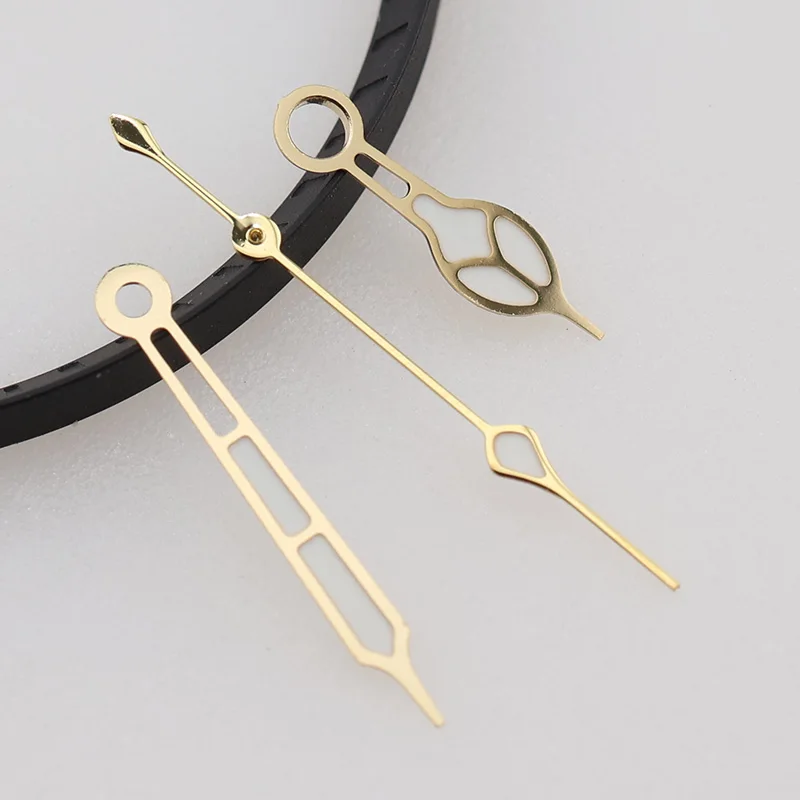 Silver Alpinist NH35 Watch Hands Green C3 Luminous Needles for Seiko Mod Prospex SPB Style Watch Hands Set Pointer Pin