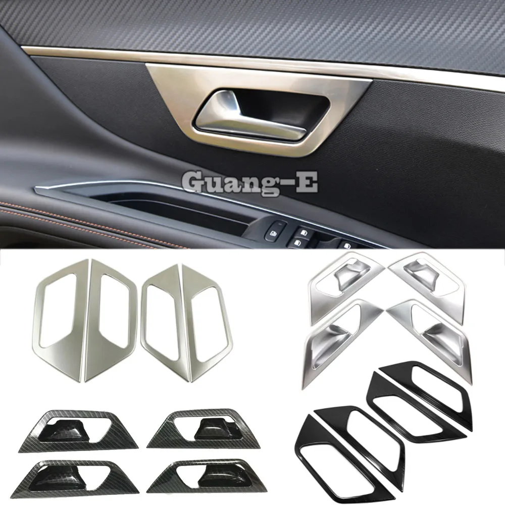 

For Peugeot 5008 2017 2018 2019 2020 2021 Car ABS Plastic/Steel Cover Stick Trim Door Inner Handle Bowl Frame Lamp Armrest Hood