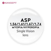 KANSEPT 1,56 1,61 1,67 1,74 CR-39 lentes ópticas asféricas de resina HD lente para miopía e hipermetropía HMC lentes antirreflectantes antiarañazos