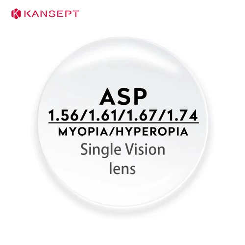 KANSEPT 1,56 1,61 1,67 1,74 CR-39 lentes ópticas asféricas de resina HD lente para miopía e hipermetropía HMC lentes antirreflectantes antiarañazos