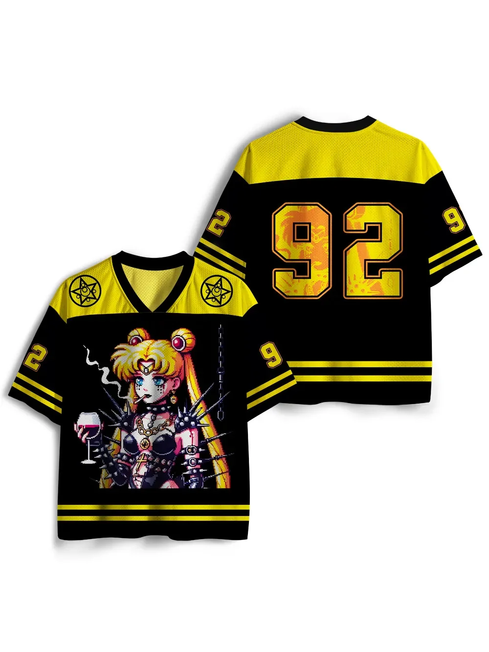 Adult and Children's American Y2K Style Pretty Girl Warrior 3D Printed T-shirt Punk Rivet Sports and Leisure Trendy Style