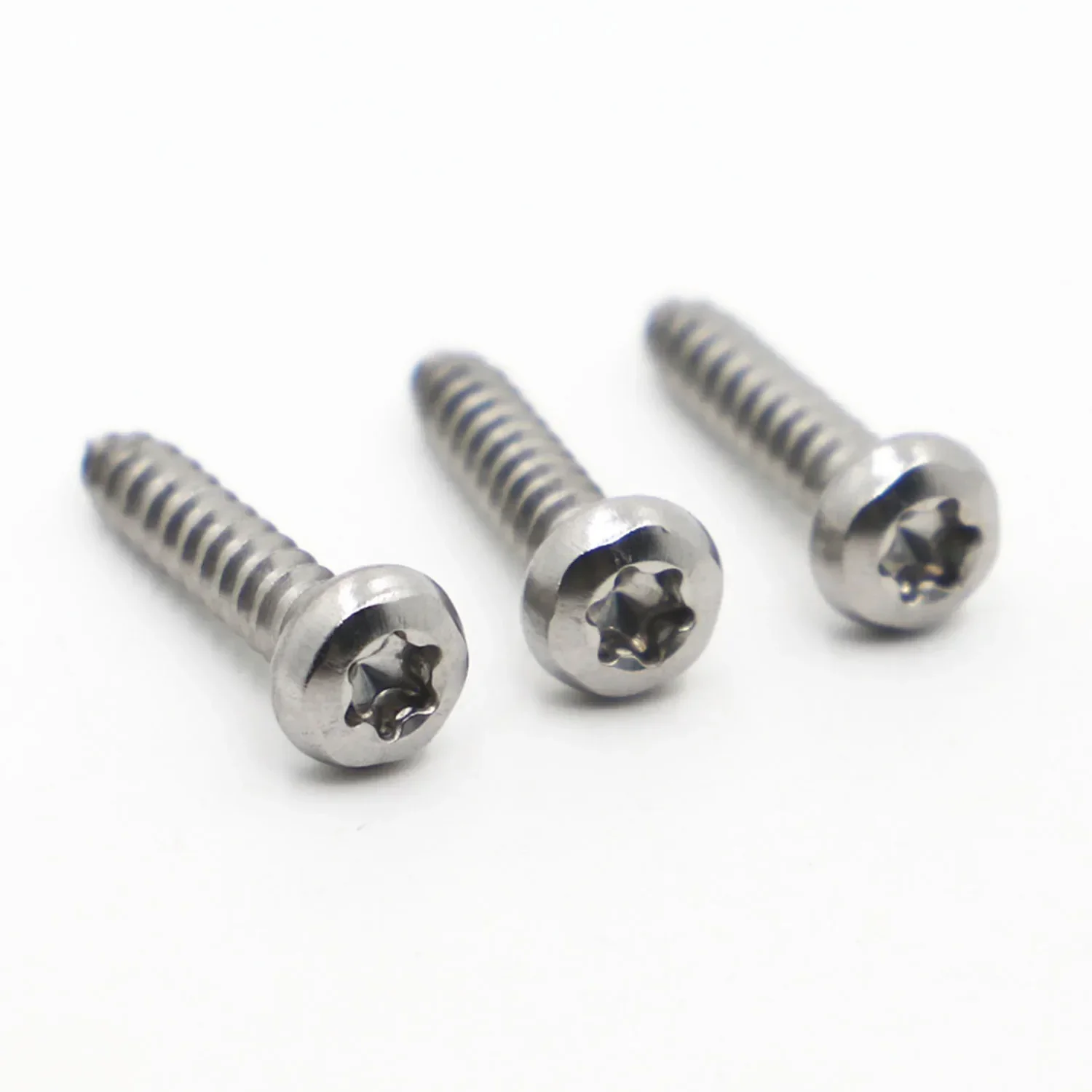10/20 Stück 304 Edelstahl runder Flachkopf Torx Sechs Lappen selbstschneidende Schraube M2,9 M3,5 M4,2 M4,8 L = 6 * 50 mm – Detail 4