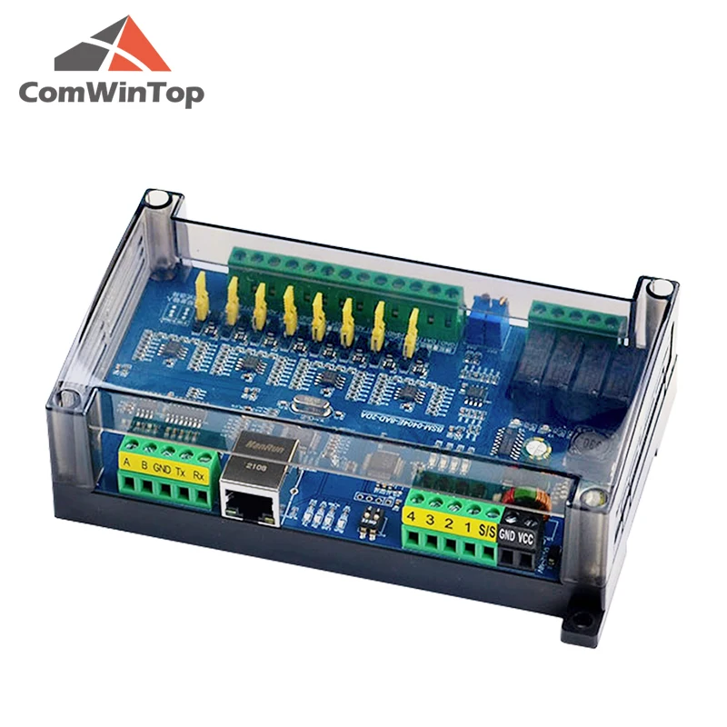 CWT-BK-04040802-entrada y salida Digital, 4Di, 4Do, 8Ai, 2Ao, entrada y salida analógica, RS485, RS232, Ethernet, Modbus, Rtu, Io