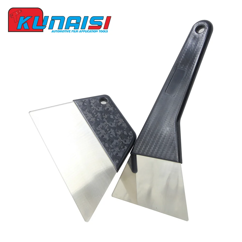 

KUNAISI Trapezoidal Plastic Squeegee Scraper for Vinyl Car Wrapping Window Film Tinting Carbon Fiber Sticker Installation Tool