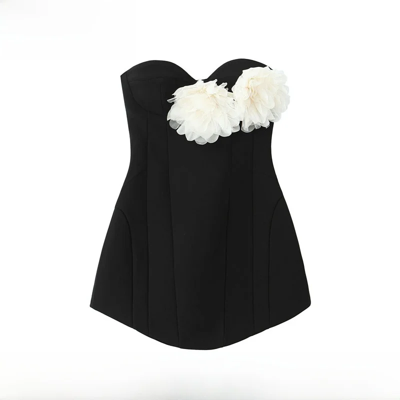 Robe ajustée en polyester imprimé
