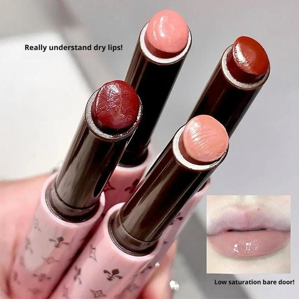 Lucidalabbra solido lucido multicolore Idratazione a lunga durata Liscia dura lunga senza sbiadimento Rossetto Lucidalabbra idratante