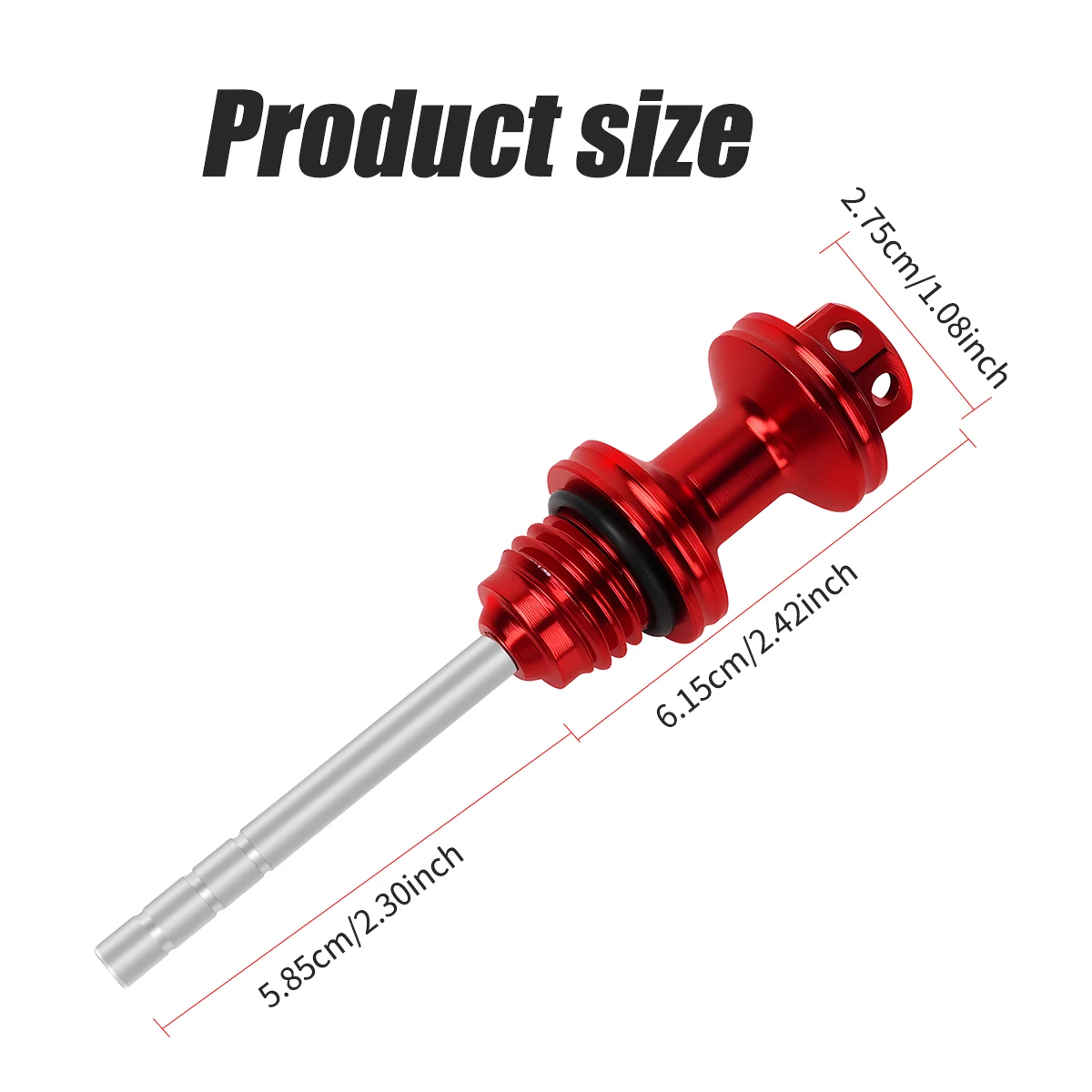 1pcs Motorcycle Engine Oil Level Dipstick CNC Aluminum Alloy Oil Dipstick For Motorbike Bike ATV Modification Parts
