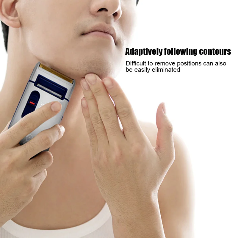 

Портативная электрическая сабельная бритва со съемным плавающим лезвием, дорожная перезаряжаемая мужская бритва для бороды с боковым триммером