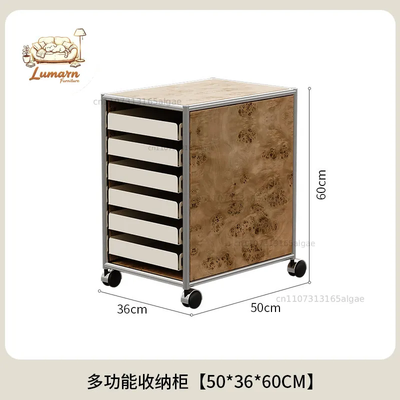 Multifunctional trolley side few storage cabinets mobile file cabinets bedside tables sofa drawers cabinet study office