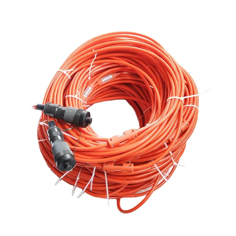 Seismic Cable 12 Channels with Split Spring Take-out Ordinary Type with NK27 female connector, geophone cable