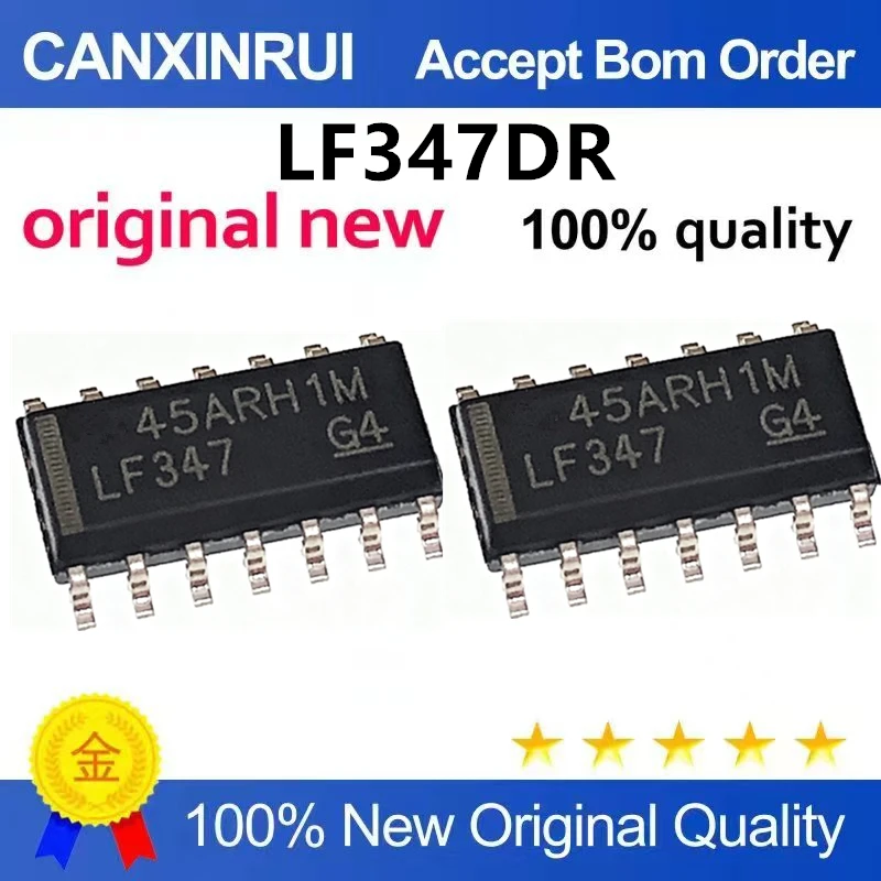 （5pcs-10pcs）Original genuine patch LF347DR SOIC-14 four-way operational amplifier IC chip