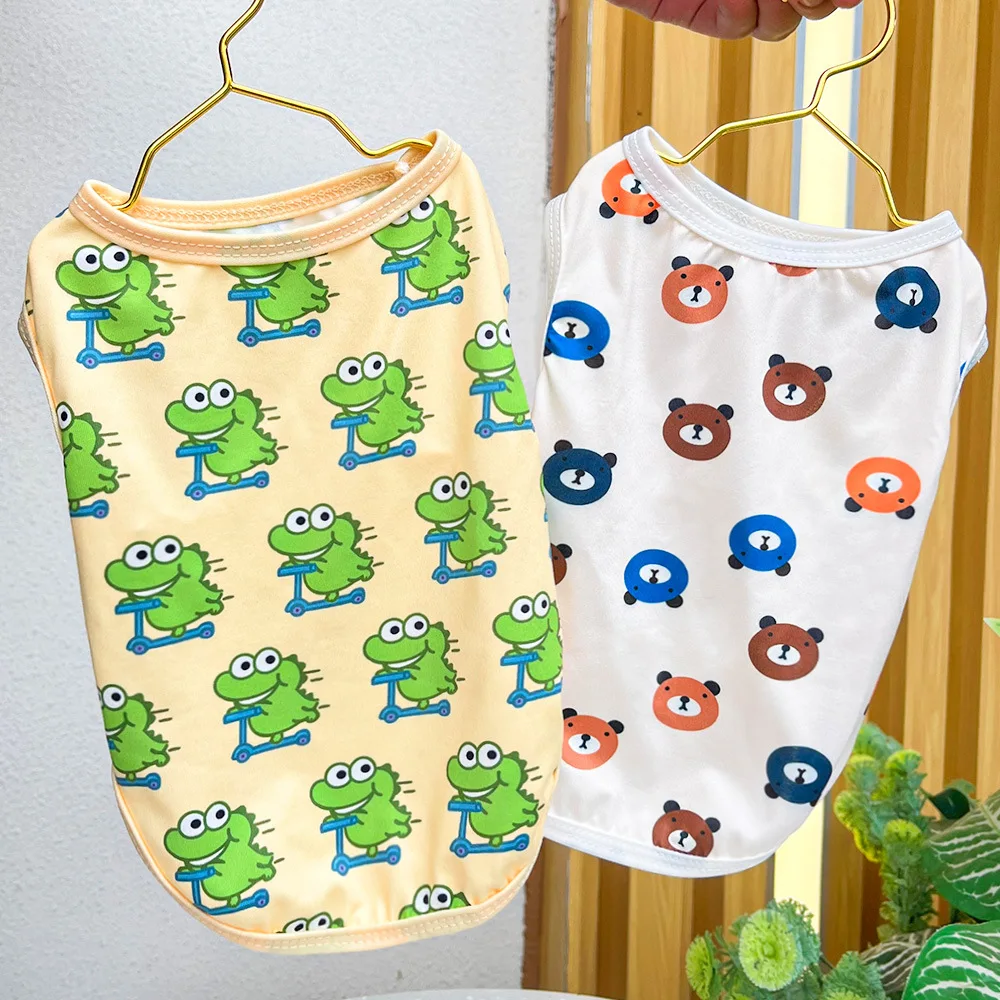 Cat Spring/Summer New Tank Top Dog Clothes Cat Small, Medium Large Dogs Teddy Dogs Bulldogs Pet Clothes and Supplies