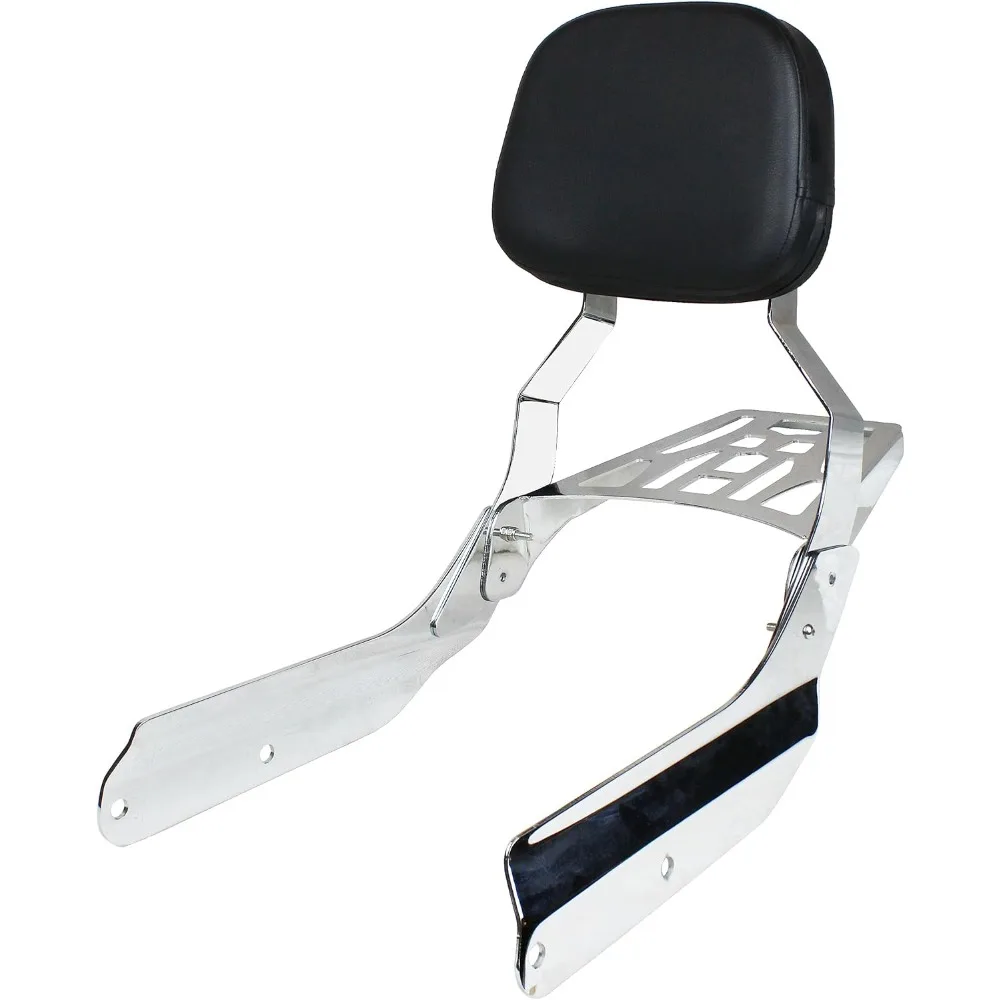 

Спинка пассажирского сиссиба YHMOTO с багажником подходит для моделей Honda VTX 1300 1800 N/R/S 2002-2008 гг. (хром)