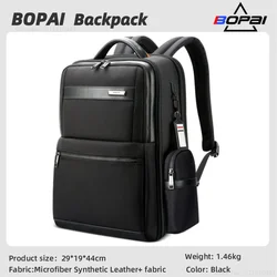 BOPAI Men's Backpacks Waterproof USB Charging Business Shoulder Bag Large Capacity 15.6 in Laptop Backpack Travel Fashion Bags