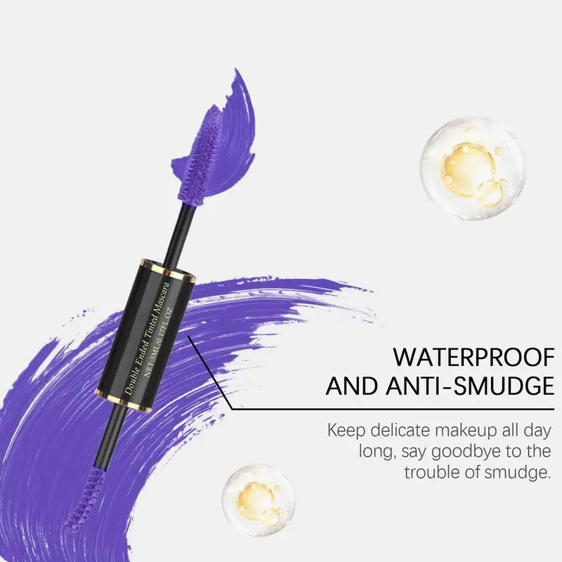 Volumizing Mascara มาสคาร่า Double-Ended กันน้ํา Volumizing ยาวนาน Lift Curling Eye Makeup