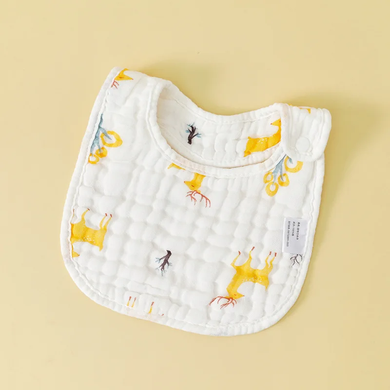 Bavoirs imperméables en coton pour bébé garçon et fille, serviette de salive douce pour nouveau-né, nouveau