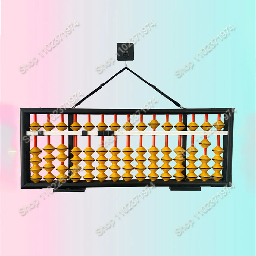 15 Column Wooden Abacus Chinese Non-slip Abacus Education Learning Maths Tools For Students And Teachers